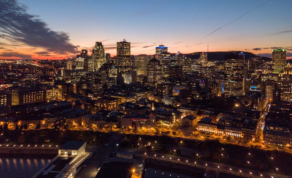 Le soir à Montréal