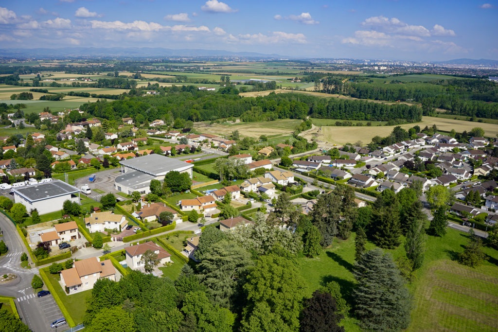 Société de déménagement à Chaponnay: vue du ciel